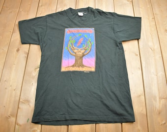 Grateful Dead 1989 FALL TOUR Tシャツ Vintage 1989 Grateful Dead Fall Tour Graphic Band Tee Single