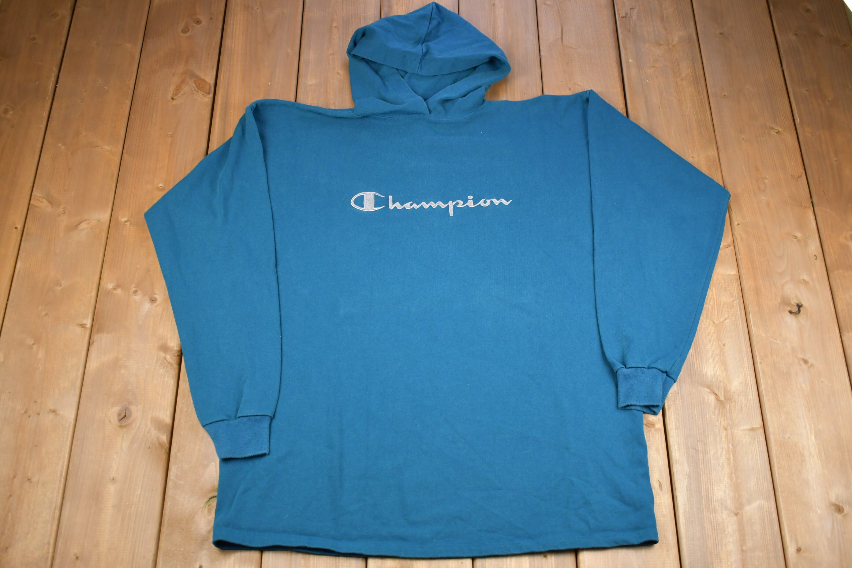トップス 90's champion sweat shirt L made in USA Vintage 90's Champion Reverse Weave Sweatshirt Men's XL Navy