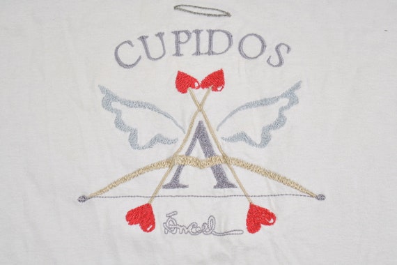 Vintage 1990s Cupidos Angel Graphic T-Shirt / Cut… - image 2