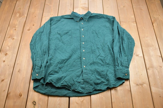 Vintage 1990s Basic Options Button Up Shirt / 199… - image 1