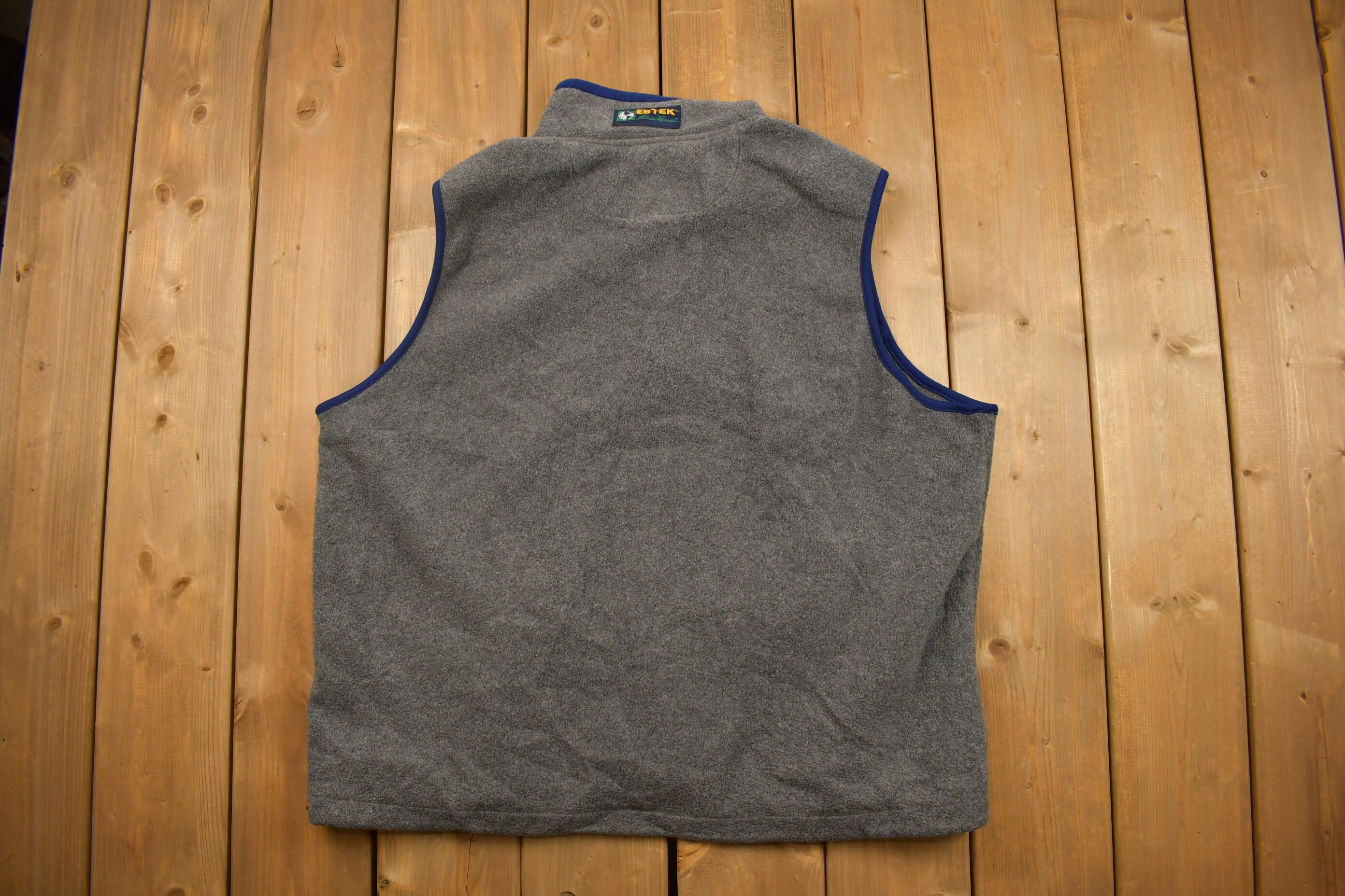 Vintage 1990s Eddie Bauer EBTEK Fleece Sweater Vest / Outdoorsman 