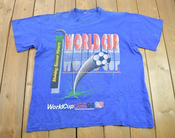 Vintage 1994 World Cup USA Soccer Graphic T-Shirt / Streetwear / Single Stitch / Made In USA / 1994 Graphic Tee /