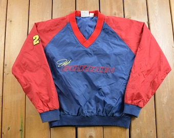 Vintage 1990s Jeff Gordon Nascar Racing Jacket / Jeff Gordon / Winners Circle / Colorblock Windbreaker / 90s