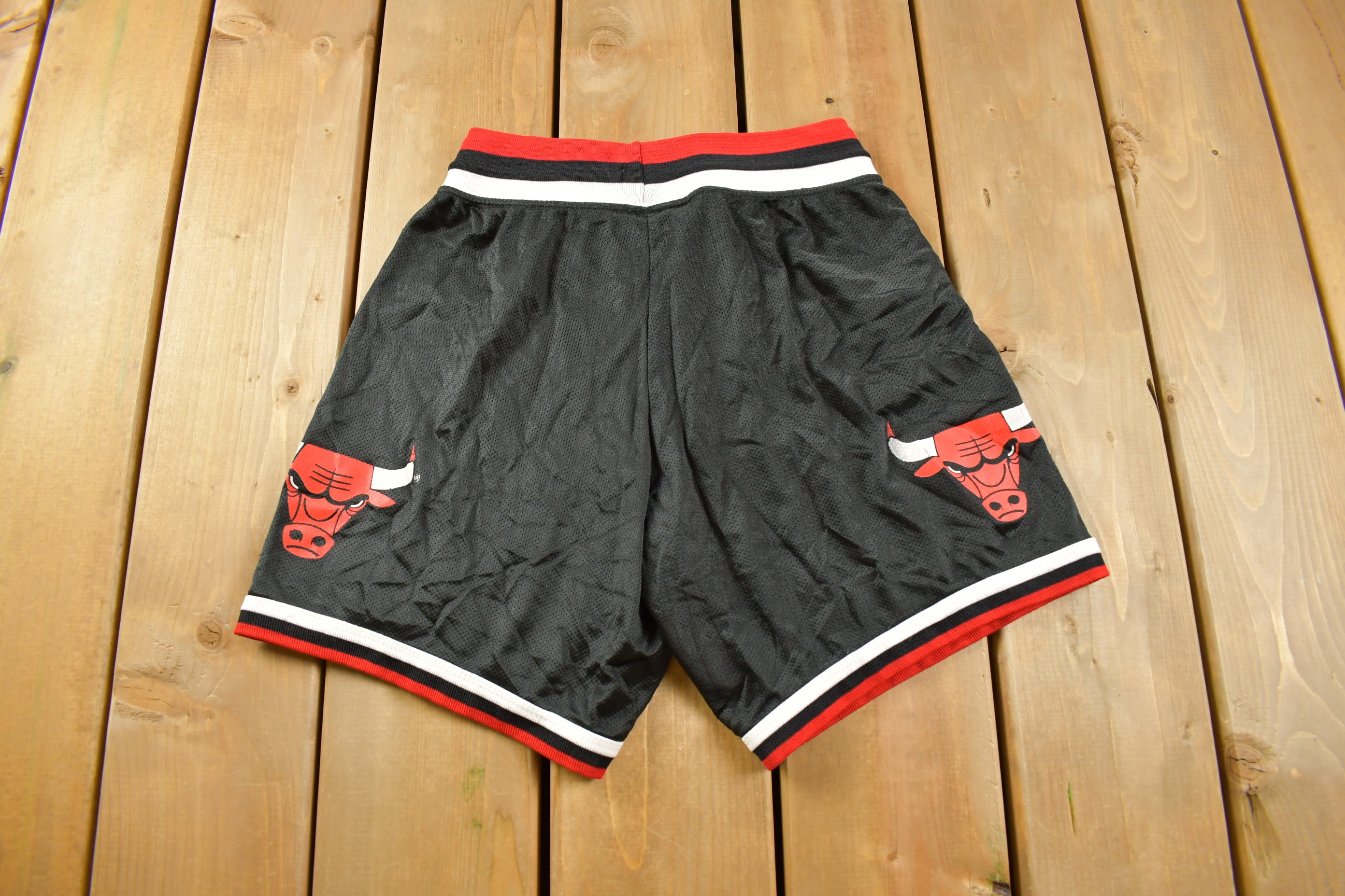 Vintage 90s Chicago Bulls Champion Red Basketball Shorts Size