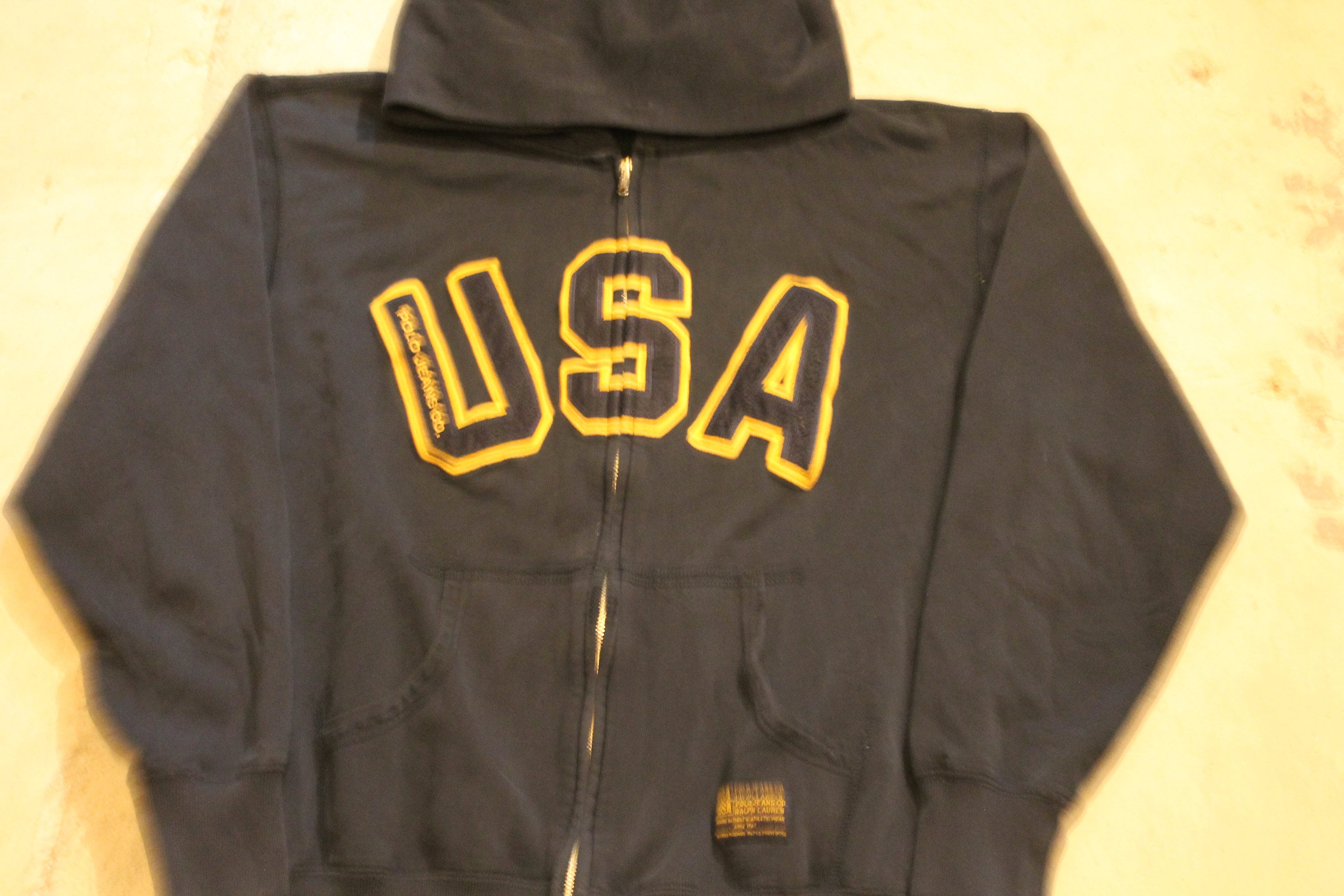 Vintage 1990s Polo Jeans Co Ralph Lauren Full Zip USA Hoodie