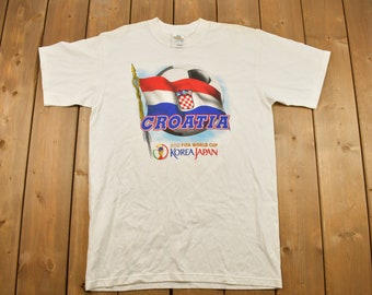 Vintage 2002 Croatia National Team World Cup Graphic T Shirt / Vintage T Shirt / Streetwear / Graphic Tee