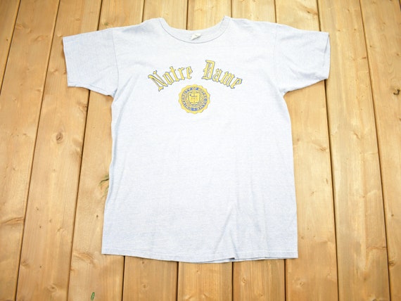 Vintage 1980s University of Notre Dame Champion Single Stitch T
