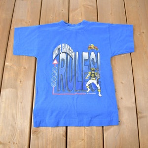 Vintage 1995 Mighty Morphin Power Rangers T-Shirt / Kids Size / White Ranger / Vintage Power Rangers