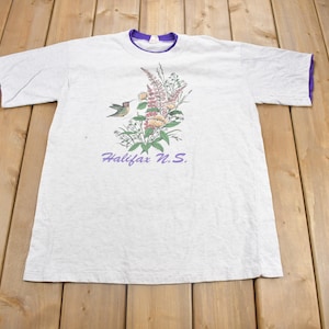 Vintage 1980s Halifax Nova Scotia Souvenir T Shirt / Streetwear / Made In Canada / Vacation Tee / Travel T Shirt