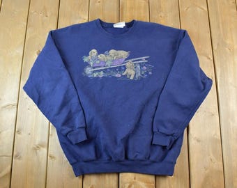 Vintage 1990s Big Dogs Crewneck Sweatshirt / 90s Crewneck