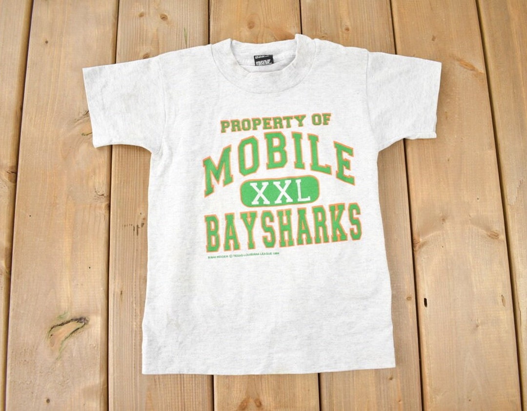 Vintage 1994 Bimm Riddler Mobile Baysharks Collegiate Graphic KIDS T ...