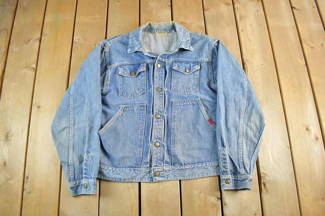 Vintage 1950s Buckaroo Big Smith Denim Jean Jacket Men's Medium