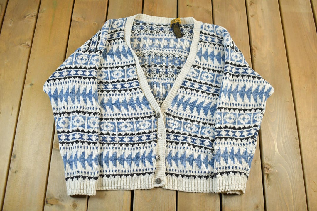 hiro625_Eddie Bauer カーディガン 80s 〜 90s Vintage 1990s Eddie Bauer Knit Cardigan Sweater Men's Large