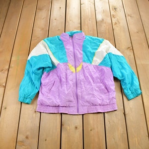Vintage 1990s Bold Spirit Windbreaker Jacket / Streetwear / Light Jacket / Vintage Windbreaker/ Color Block