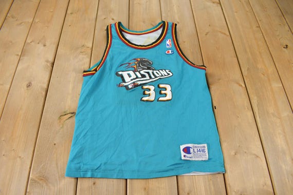 Vintage 1990s Detroit Pistons NBA Grant Hill Reversible Basketball