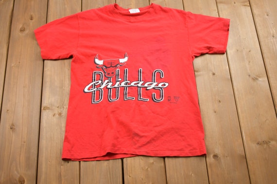 シカゴ・ブルズ シングルスティッチ CHICAGOBULLS 90's Vintage 1990s Chicago Bulls NBA Graphic T-shirt / Single Stitch