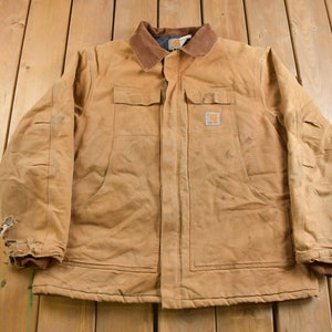 Vintage 1990s Traditional Carhartt Work Coat / Workwear / Vintage Carhartt / Distressed Carhartt