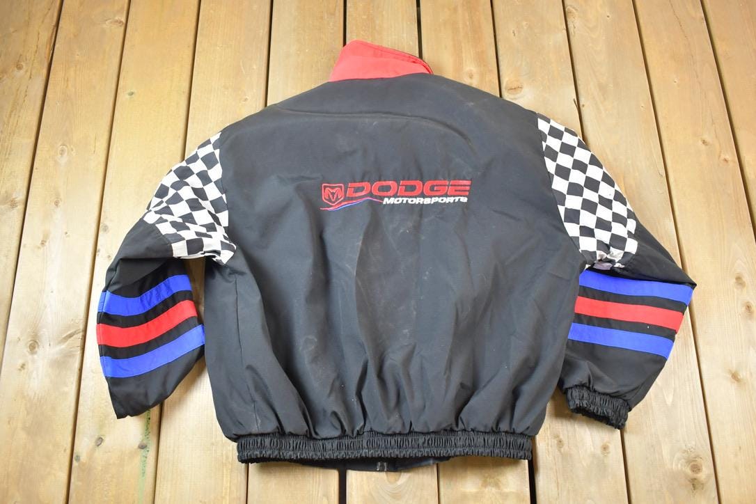 Dodge Motorsports レーシングジャケット 古着 00s NASCAR 「Dodge Motorsports」 企業 刺しゅう レーシング