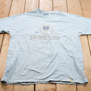 Vintage Air Force Museum Shirt Adult MEDIUM Blue Y2K Dayton Ohio 