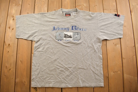 Vintage 1990s Johnny Blaze Graphic T Shirt / Vintage T Shirt