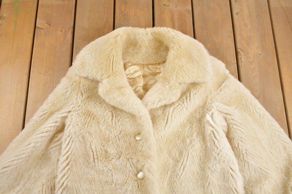 Vintage 1980s Sears Faux Fur Coat / Winter Outerwear