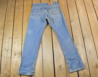 Vintage 1990s Levi Strauss Red Tab 505 Denim Jeans Size 34 x 34 / Made in USA / American Vintage / Workwear / Streetwear / Vintage Pants