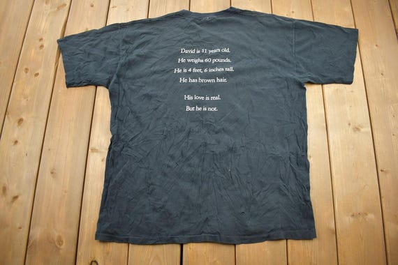 Vintage 2001 A.I Artificial Intelligence Movie Promo T-shirt