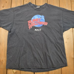 Vintage 1990s Planet Hollywood Maui T-Shirt /  80s / 90s / Streetwear Fashion / Made In USA / Vacation Tee / Travel & Tourism