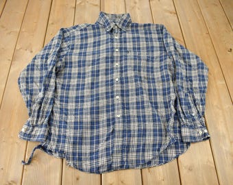 Vintage 80's -90's -brooks Brothers- Men's Long Sleeve, Oxford
