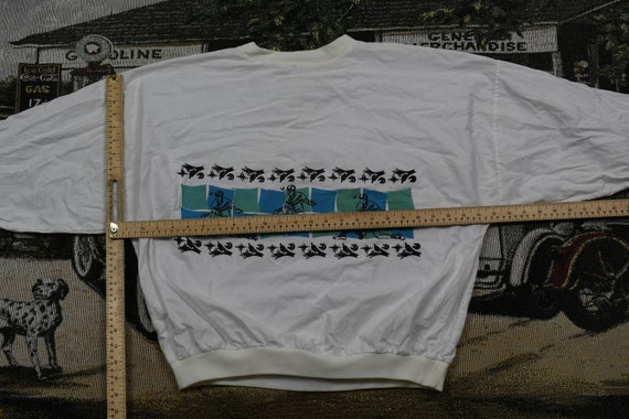 Vintage 1990s Long Sleeve Graphic T Shirt / Cuffe… - image 6