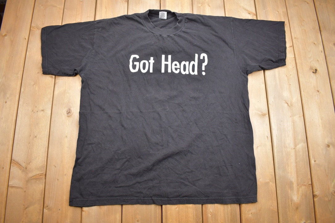 Vintage 1990s Al Snow Got Head Wrestling Graphic T-shirt / Single