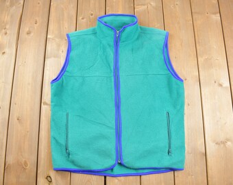 Vintage 1980s REI Fleece Zip Up Vest / Sportswear / 80s Vest / Streetwear / Athleisure / Hiking / Vintage REI