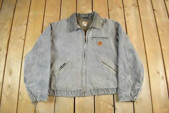 Vintage 1990s Carhartt Detroit Jacket Blanket Lined Men's 2XL
