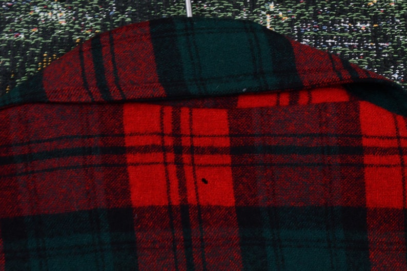 Pendleton Woolen Mills Vintage Button Up Blazer Shirt Plaid Pattern Print Outdoors /& Wilderness Fall Winter Casual Wear Workwear