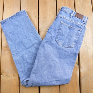 Vintage 1990s L.L Bean Jeans 34 x 32 / Vintage Jeans / 90s LL Bean / Relaxed Fit / Streetwear Fashion / Vintage Pants / Blue Wash