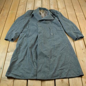 Vintage 1950s Schweizer Militär Wollmantel / Sanitäter Uniform / Jacke / graues Militär / Vintage Armee / Militär / Armeejacke / Schweiz