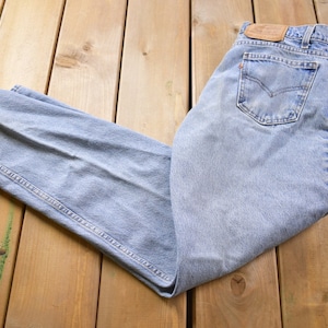 Vintage 1990s Levi&#39;s 550 Orange Tab Denim Jeans Size 30 x 30 / Vintage Denim / Streetwear / Jeans / Made In USA / Vintage Levi&#39;s