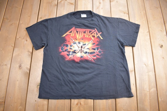 Vintage 1991 Anthrax Killer B Tour Band T-shirt / Single Stitch
