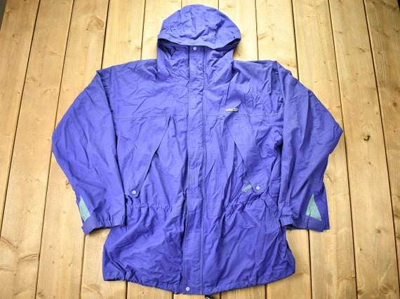 Vintage Patagonia Purple Windbreaker Rain Jacket / Outdoorsman