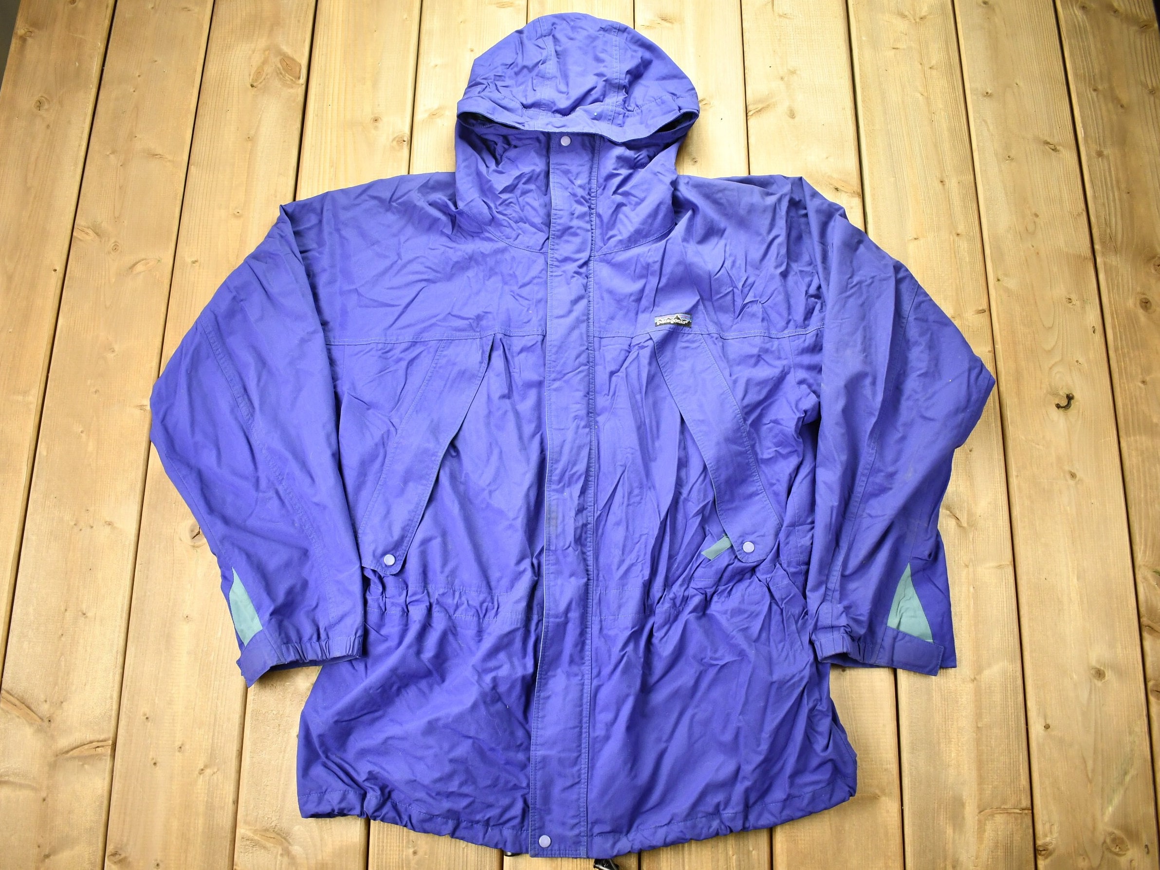 Vintage Patagonia Purple Windbreaker Rain Jacket / Outdoorsman - Etsy