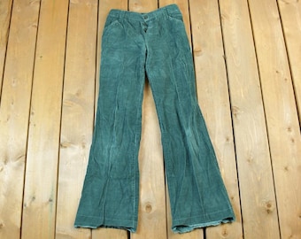 Vintage Sears Olive Corduroy Trousers Size / 1980s Wool Pants / Streetwear / True Vintage / Vintage Workwear / Wool Pants