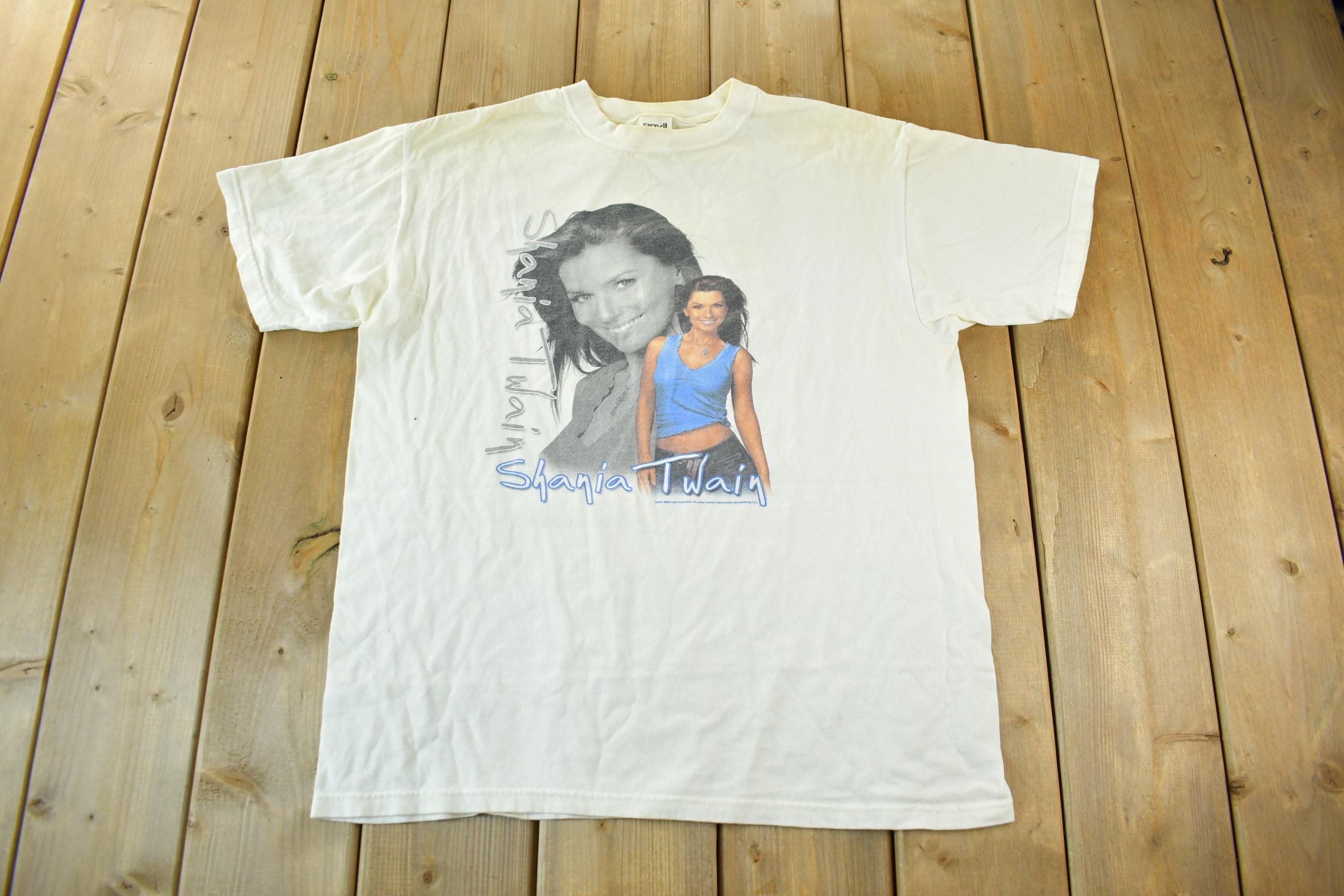 Vintage 2003 Shania Twain Tour Band T-shirt / Y2K Band Tee / Up