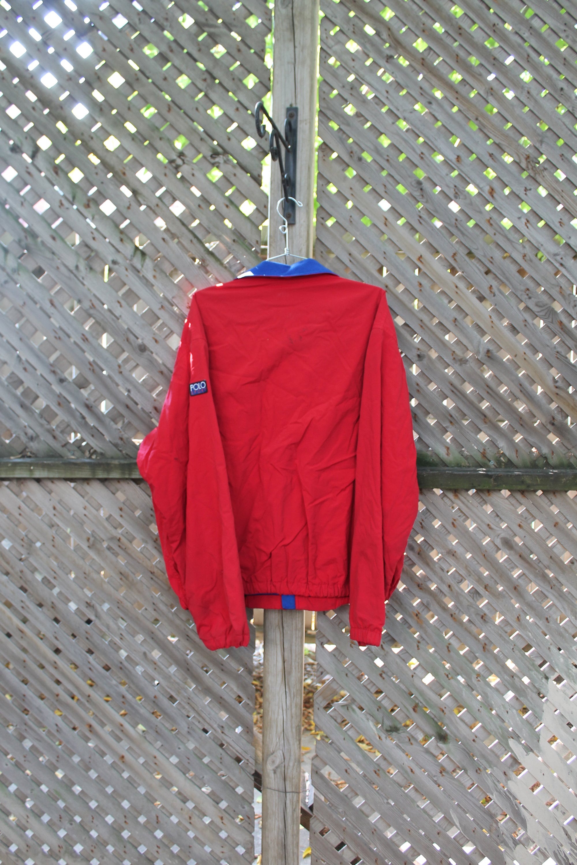 Vintage 1990s Polo Sport Fleece Lined Patchwork Jacket / Vintage 