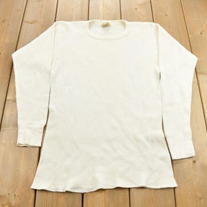 Vintage 1980s Waffle Long Sleeve Thermal Shirt Dry Goods Signature Co