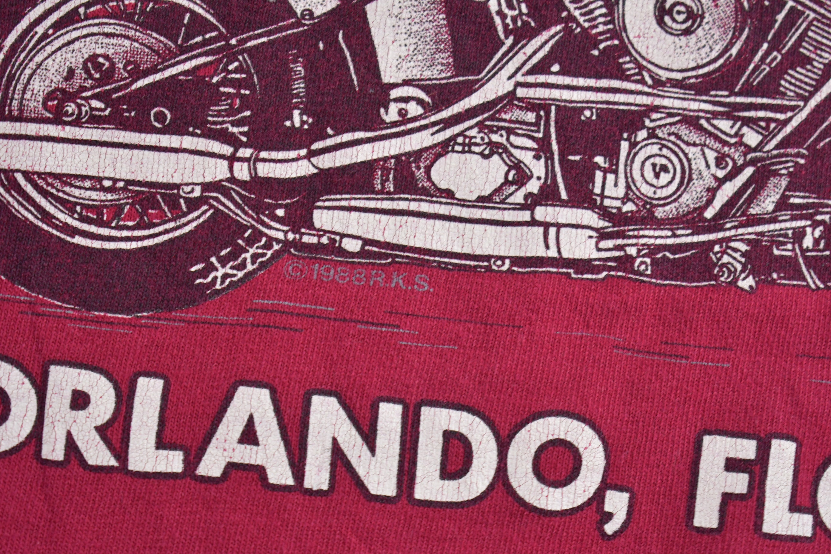 Vintage 1988 Dick Farmer's Harley Davidson Orlando Florida T-shirt
