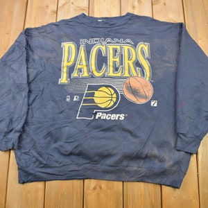 Vintage 1990s Indiana Pacers NBA Graphic Crewneck Sweatshirt / 90s Crewneck / Basketball Sweater / Vintage Pacers / Distressed