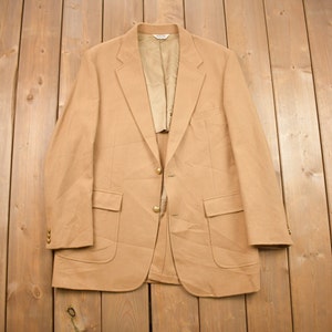 Vintage 1990s Camel Hair Blazer Jacket / Vintage 1990s Jacket / Formal Wear / Winter / Vintage Blazer / Outerwear / Made in USA
