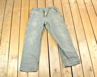 Vintage 1990s Carhartt Double Knee Work Pants Size 34 X 32 / 90s