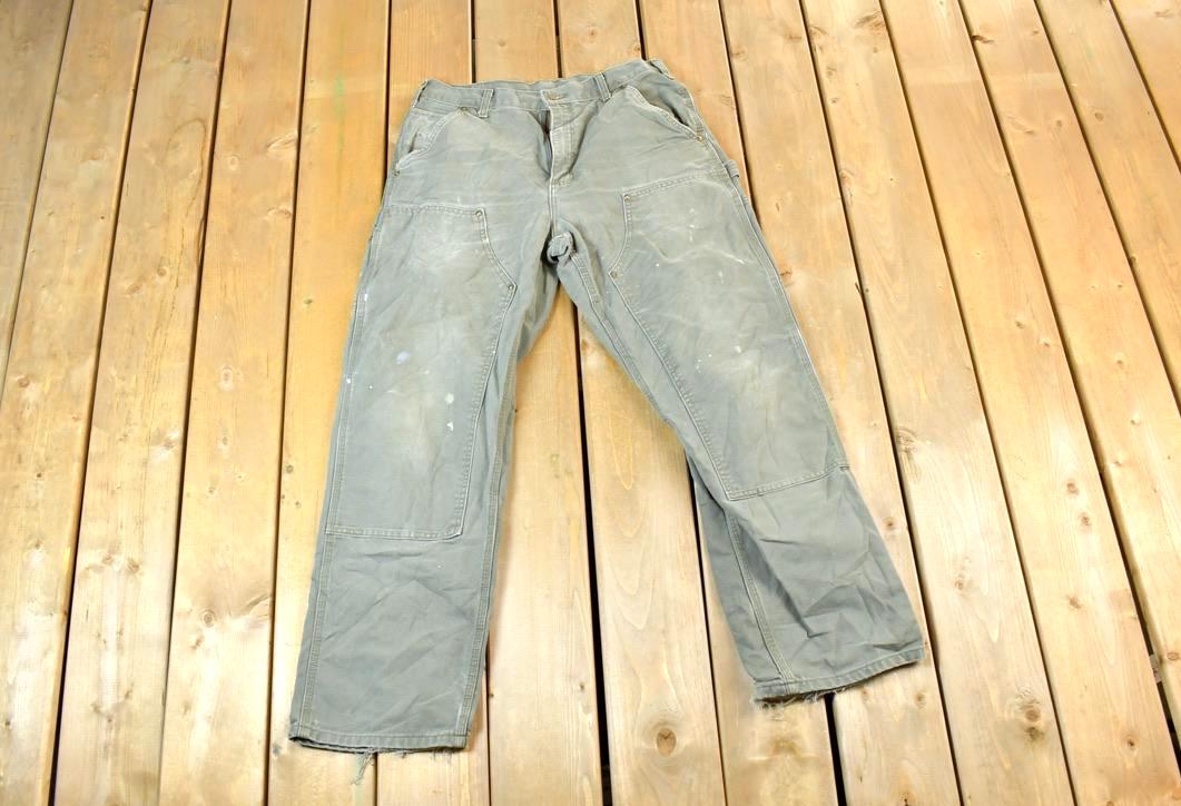 Vintage 1990s Carhartt Double Knee Work Pants Size 34 X 32 / 90s