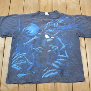 1996年製ヴィンテージ Taz オールオーバープリント ルーニー・テューンズ Tシャツ / 90年代グラフィックTシャツ / ワーナーブラザーズ / アメリカ製 / シングルステッチ / タスマニアンデビル